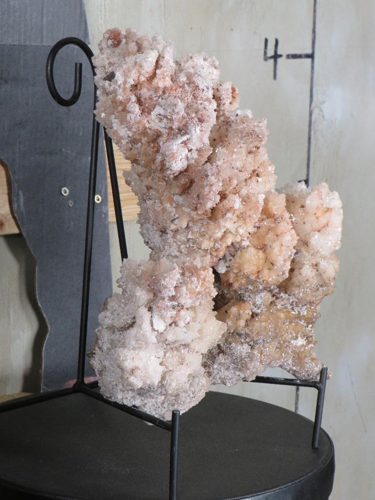 Big Beautiful Cave Calcite Stalactite formation on Crystal w/Stand ROCKS & MINERALS