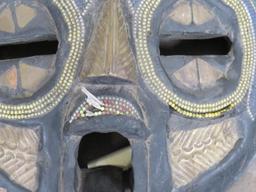 2 Hand Carved African Masks (ONE$) AFRICAN ART