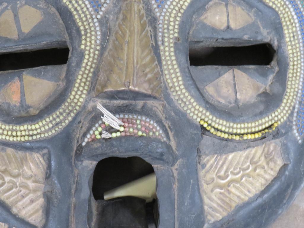 2 Hand Carved African Masks (ONE$) AFRICAN ART
