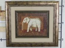 Elephant Print in Nice Big Frame ART PRINT