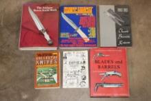 (6) BOOKS of Hunting Knives and Antique Knife Collecting Guides (ONE$)