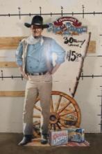 Life-sized 6' Tall JOHN WAYNE "Pick it up Pilgrim" Coors Light Beer Ad from 1997