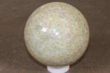 Big Polished 9 lb Light Green SERPENTINE Mineral Sphere