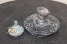 (2) Ancient ROMAN GLASS Bottles from the Roman Empire (ONE$)