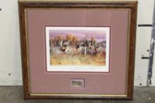 "Deuces Wild" 1996 NRA Print and Stamp, signed and numbered by artist Gary Robert Swanson