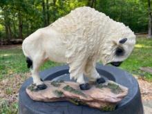 Native American Sacred WHITE BUFFALO Statue