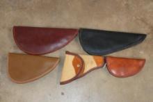 (5) Leather Handgun/Pistol Cases (ONE$)