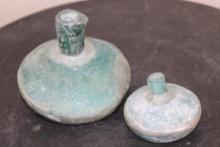 (2) Ancient ROMAN GLASS Bottles from the Roman Empire (ONE$)