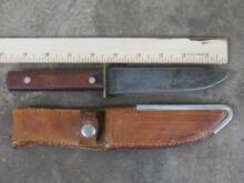 Antique (1920-1940) "CASE TESTED XX" KNIFE with a Leather Sheath