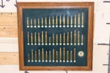 Tatonka Cartridge Display in a Glass and Wood Shadowbox Frame