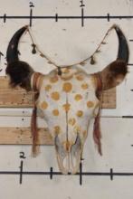 Painted and Embellished BUFFALO/BISON Skull