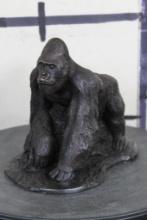 BRONZE GORILLA Sculpture, Weight: 4lbs 4oz
