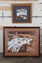 Judy Larson Print Numbered and Signed and Bev Dolittle Print "Pintos"