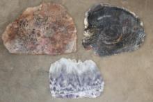 (3) Mineral Slab Slices (ONE$)