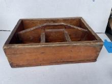 Vintage Wooden Hand Carry Tool or Parts Box