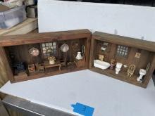 Hand Crafted Old Farmhouse Miniature Sceens