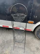 Metal Triple Basket Fruit Merchandiser