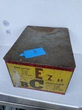 Vintage Metal Letter Sticker Retail Display/Organizer