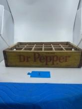 Vintage Wooden Dr. Pepper Bottle Crate