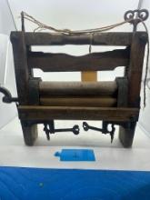 Antique Anchor Brand Hand Crank Laundry Wringer