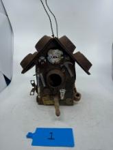 Vintage Hand Made Decorative Birdhouse