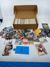 Box of Various Football Cards