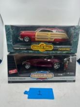 Lot of 2 American Muscle Die Cast Cars