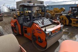 HAMM (2012) HD+ 140 VV ARTICULATING VIBRATORY TANDEM ROLLER WITH 84""W X 55"" DIAMETER FRONT & BACK