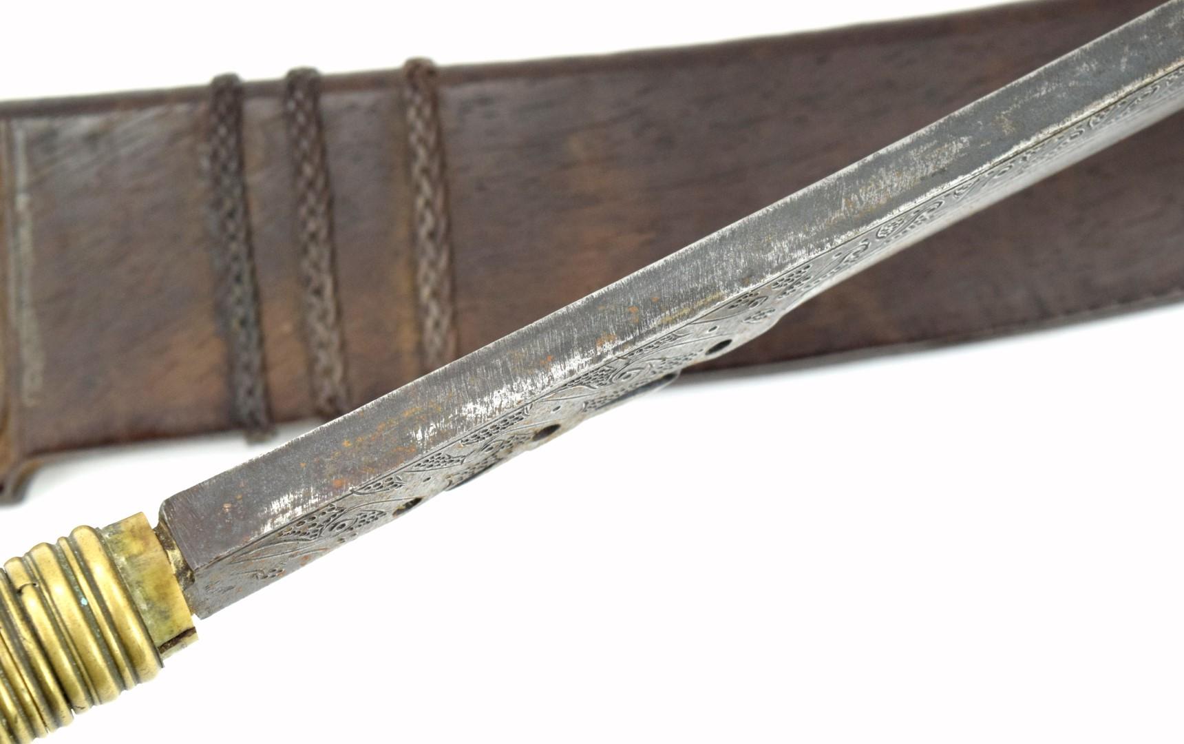 Scarce Early 20th C. Indonesian Borneo NIABOR Sword ~ Dayak Headhunters Tribe