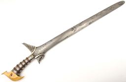 Very Good 19th C. Philippine Maguindanao Datu's KRIS Sword ~ Twistcore Damascus Blade ~ Fine Large C