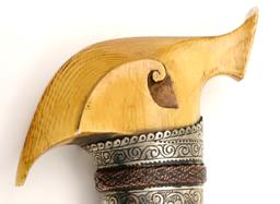 Very Good 19th C. Philippine Maguindanao Datu's KRIS Sword ~ Twistcore Damascus Blade ~ Fine Large C