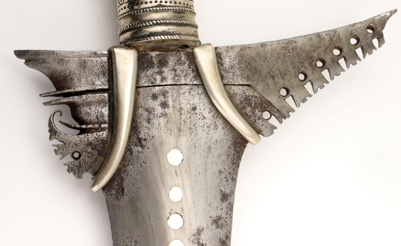 Very Good 19th C. Philippine Maguindanao Datu's KRIS Sword ~ Twistcore Damascus Blade ~ Fine Large C