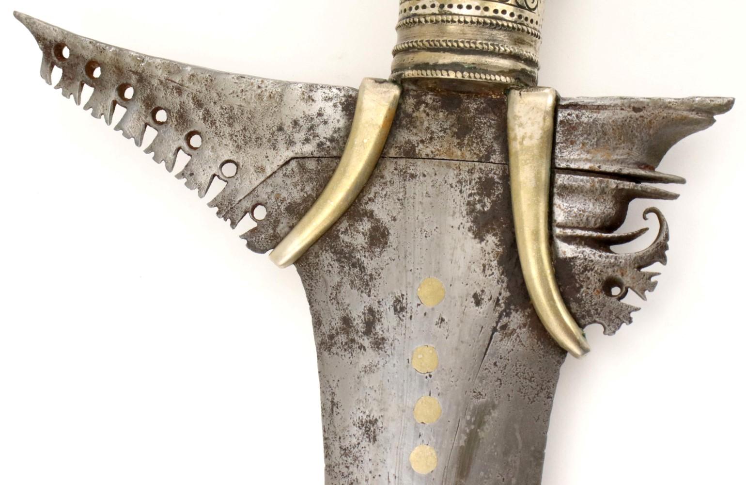 Very Good 19th C. Philippine Maguindanao Datu's KRIS Sword ~ Twistcore Damascus Blade ~ Fine Large C