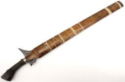 Rare 18th - early 19th C. Archaic Twistcore Damascus Philippine Moro KRIS Sword.