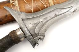 Rare 18th - early 19th C. Archaic Twistcore Damascus Philippine Moro KRIS Sword.