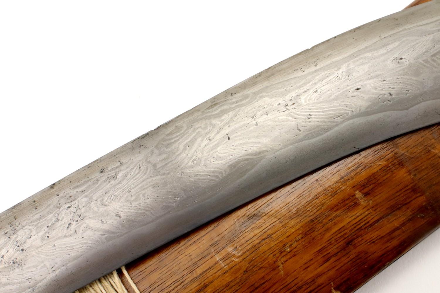 Rare 18th - early 19th C. Archaic Twistcore Damascus Philippine Moro KRIS Sword.