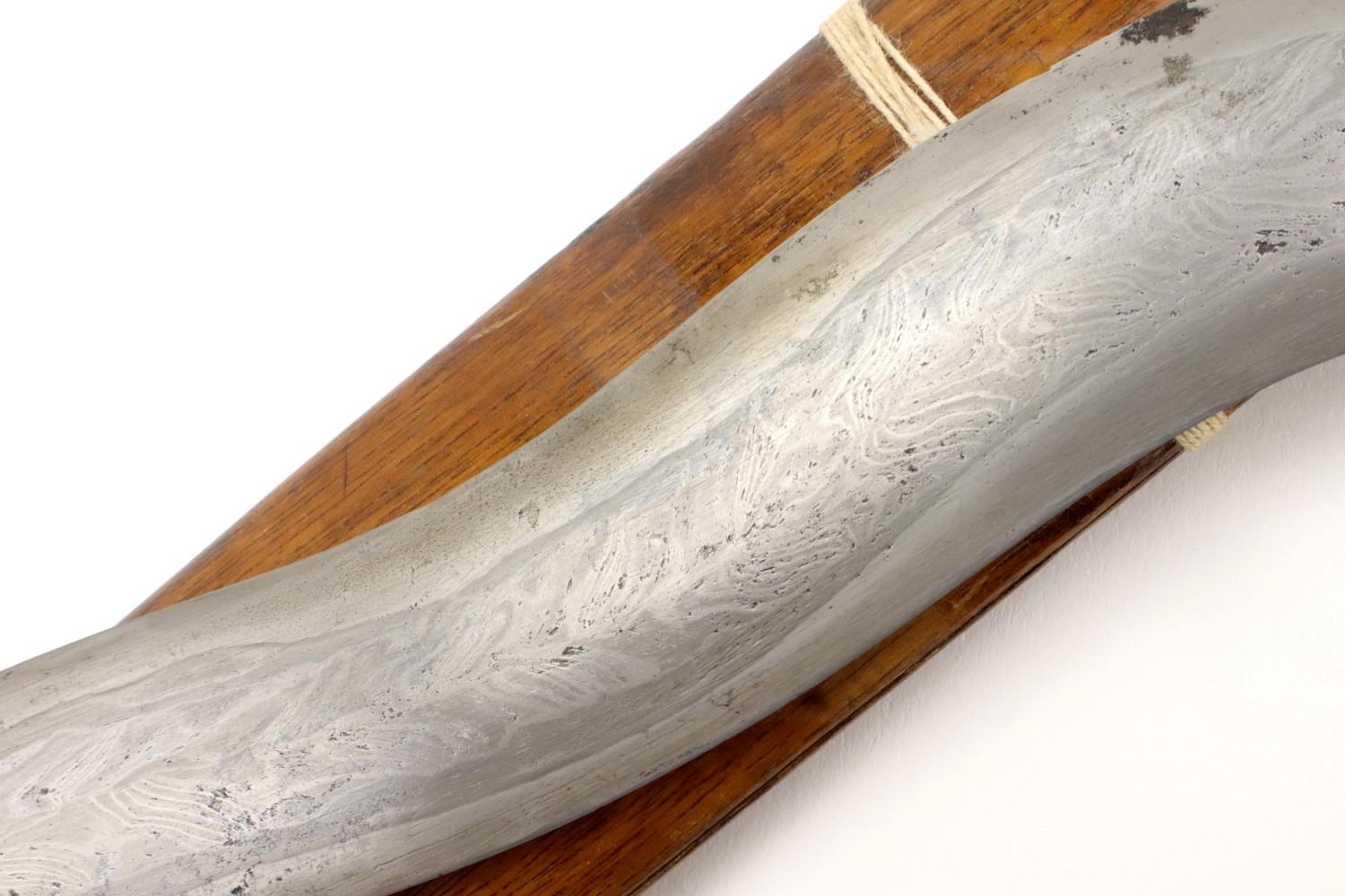 Rare 18th - early 19th C. Archaic Twistcore Damascus Philippine Moro KRIS Sword.