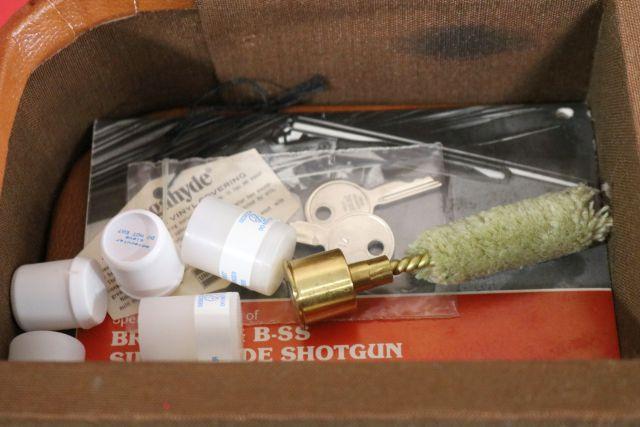 BROWNING B-SS SxS 20 GAUGE SHOTGUN W/ CASE