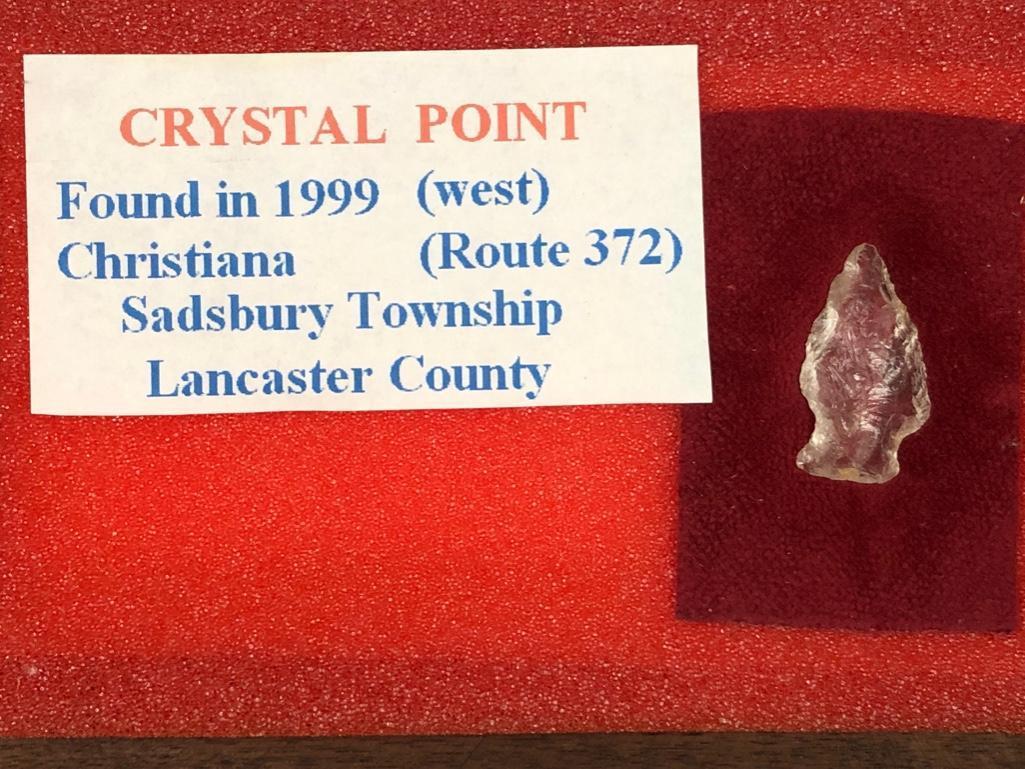 1 5/8" Quartz Crystal Point- Lancaster Co., PA Ex: Jaco RARE