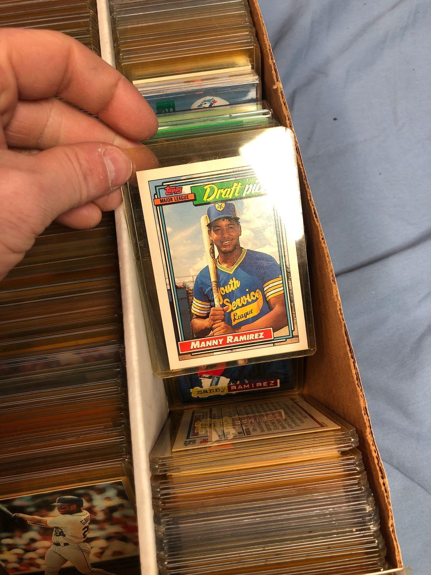 Massive Lot of Baseball Cards, Individually Sleeved, 80's-90's WOW, Griffey, Rodriguez, Ripken
