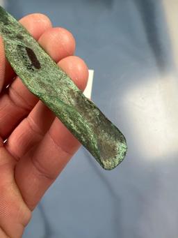 RARE Old Copper Culture Socketed Spear Point, Found in New York, Ex: Charlie Wray