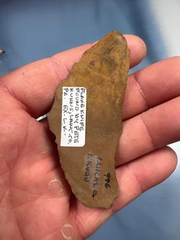 Lot of Jasper+Quartzite Tools, Thumbnail Scrapers, Paleo Scraper, "Dark Moon Farm" Site NJ