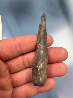 3 1/4" Drill/Reamer Tool w/Bulbus Handle, Erie Co., New York, Onondaga Chert