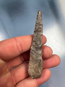 3 1/4" Drill/Reamer Tool w/Bulbus Handle, Erie Co., New York, Onondaga Chert