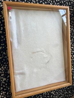 DEEP 24" x 18" x 3 1/4" Large Wooden Frames w/ Felt and Foam, From Dave Summers Collection