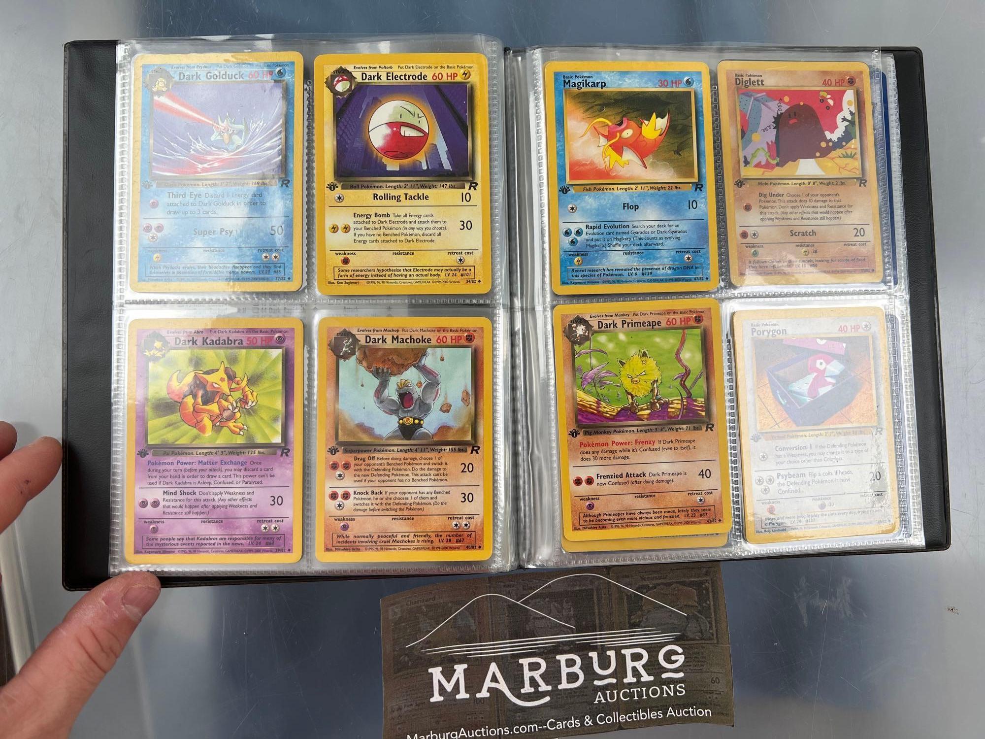 Small Pokemon Binder, Team Rocket 2000 First Edition, 8 Pages front and back