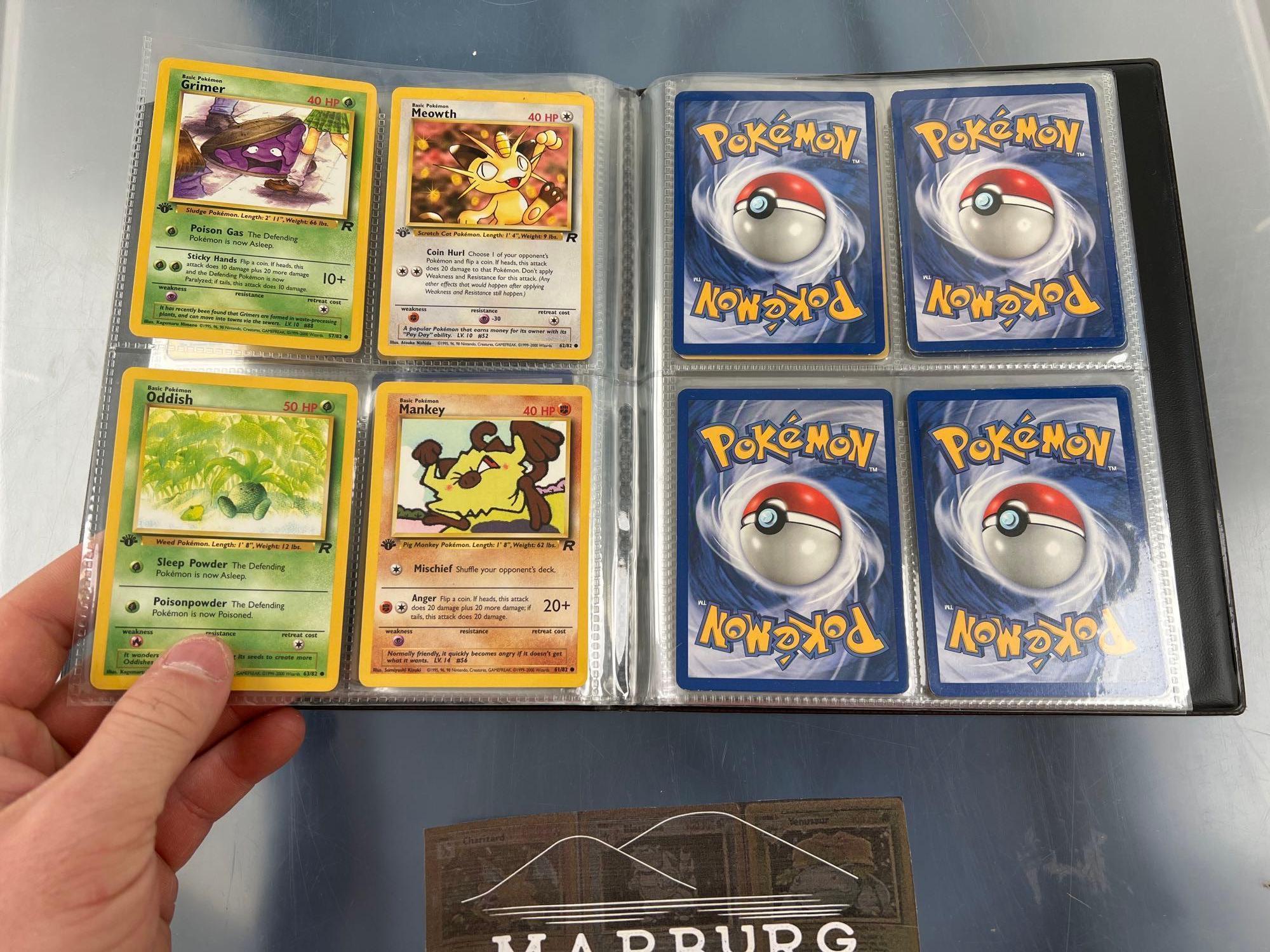 Small Pokemon Binder, Team Rocket 2000 First Edition, 8 Pages front and back
