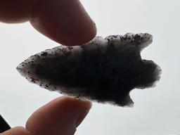 2 7/16" Obsidian Stemmed Point, Found in California, Additinoal California Pieces Towards end of Auc