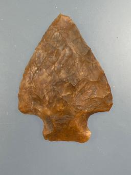1 15/16" Semi Translucent Perkiomen Point, Found in Bucks Co., PA, Ex: Pete Crane, Podpora Collectio