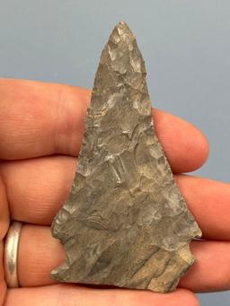 3 1/8" Onondaga Chert Meadowood Point, Found in Pennsylvania, Ex: Bob Sharp Collection